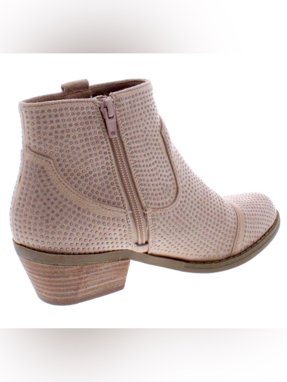 NIB [Report] Denzel Studded Ankle Western Low Heel Booties in Pink Women’s 6.5 - Picture 3 of 16